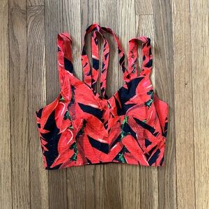 Topshop chilli crop top size 2